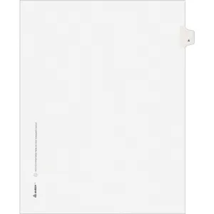 Avery® Individual Legal Exhibit Dividers - Avery Style - Unpunched
