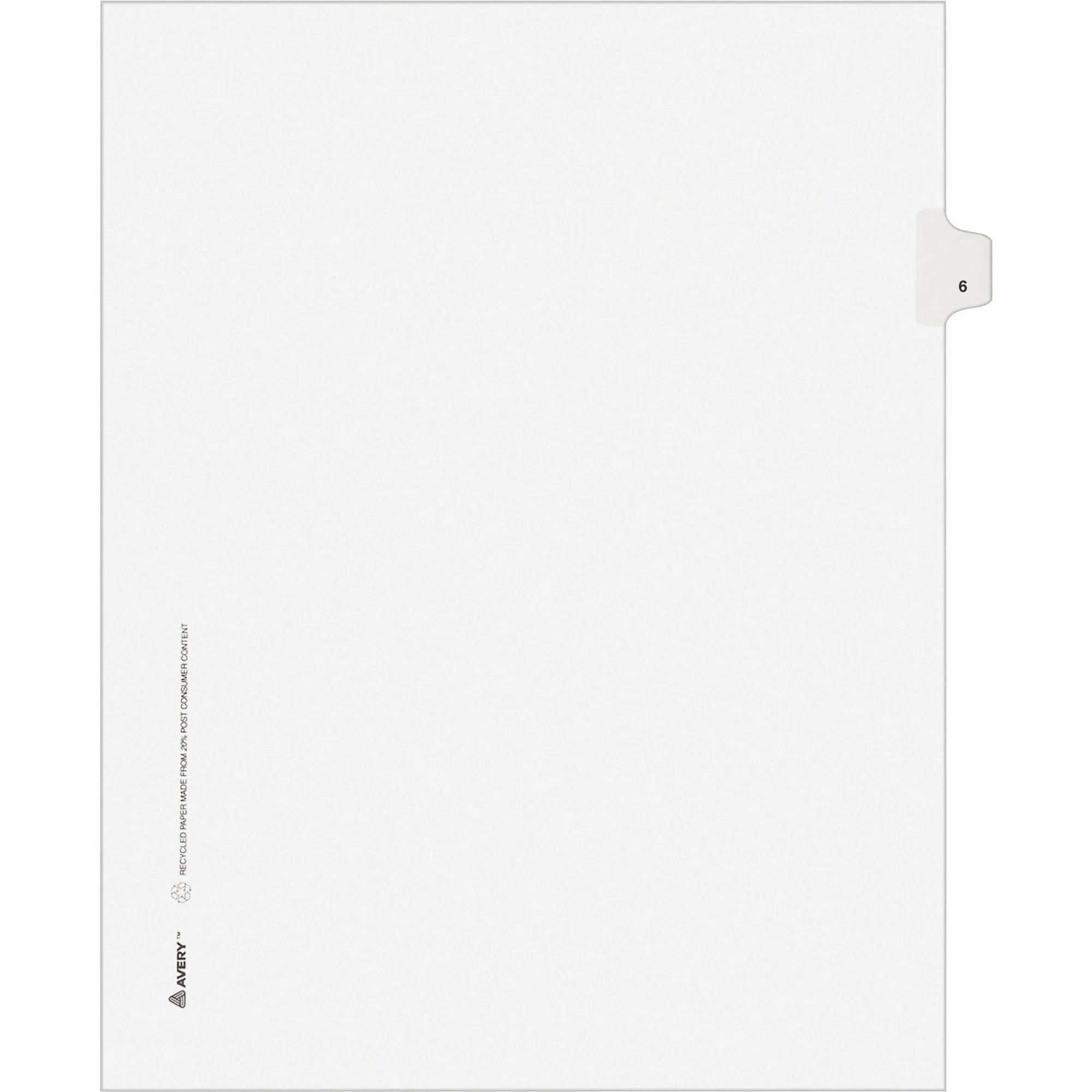 Avery® Individual Legal Exhibit Dividers - Avery Style - Unpunched