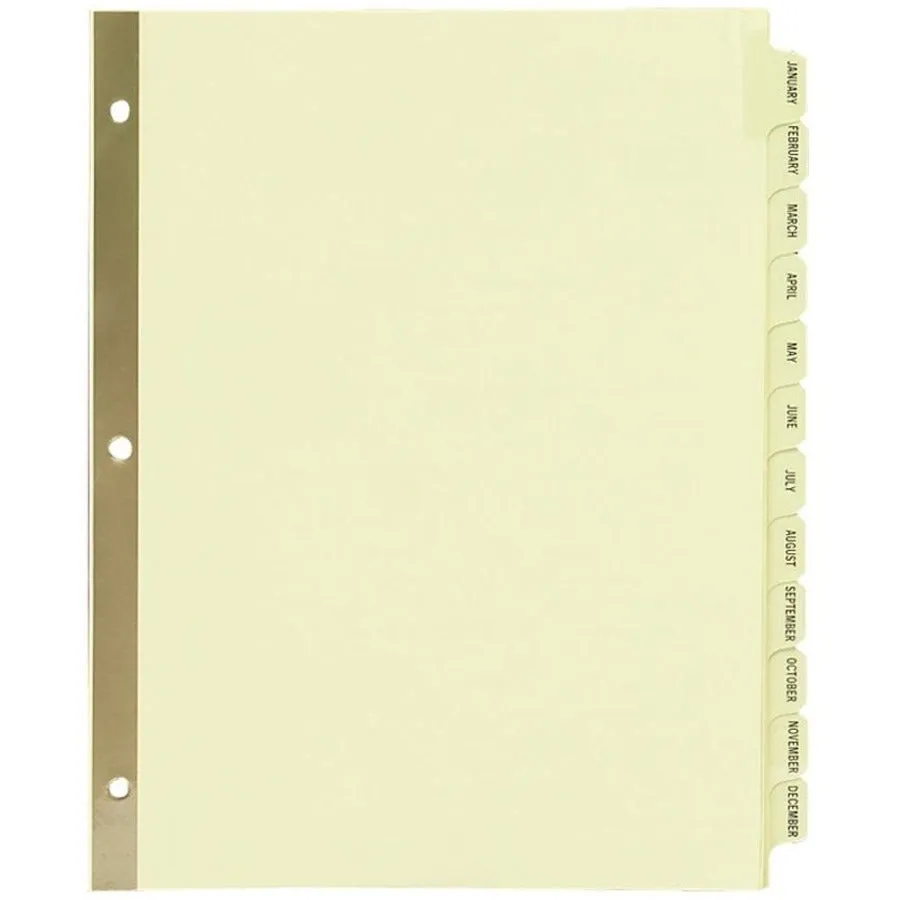 Avery® Laminated Dividers - Gold Reinforced