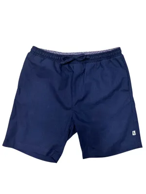 Bahamas Cotton/Linen Short - Navy