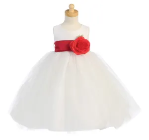 Ballerina Flower Girl Dress - White - Girls Sizes  BL228