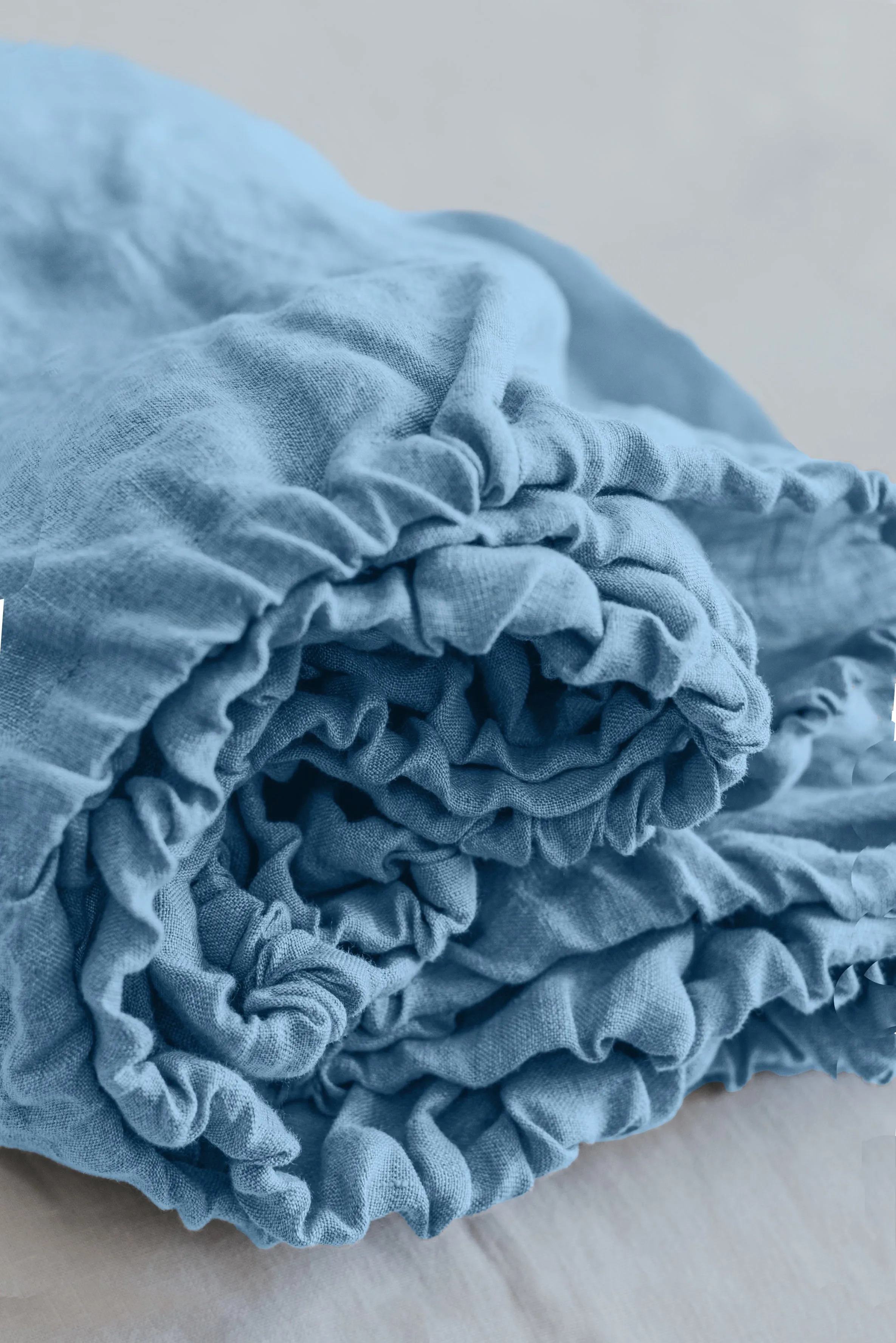 Basic Fitted Sheet, Flat Sheet and 2 Pillowcases Set - Light Blue