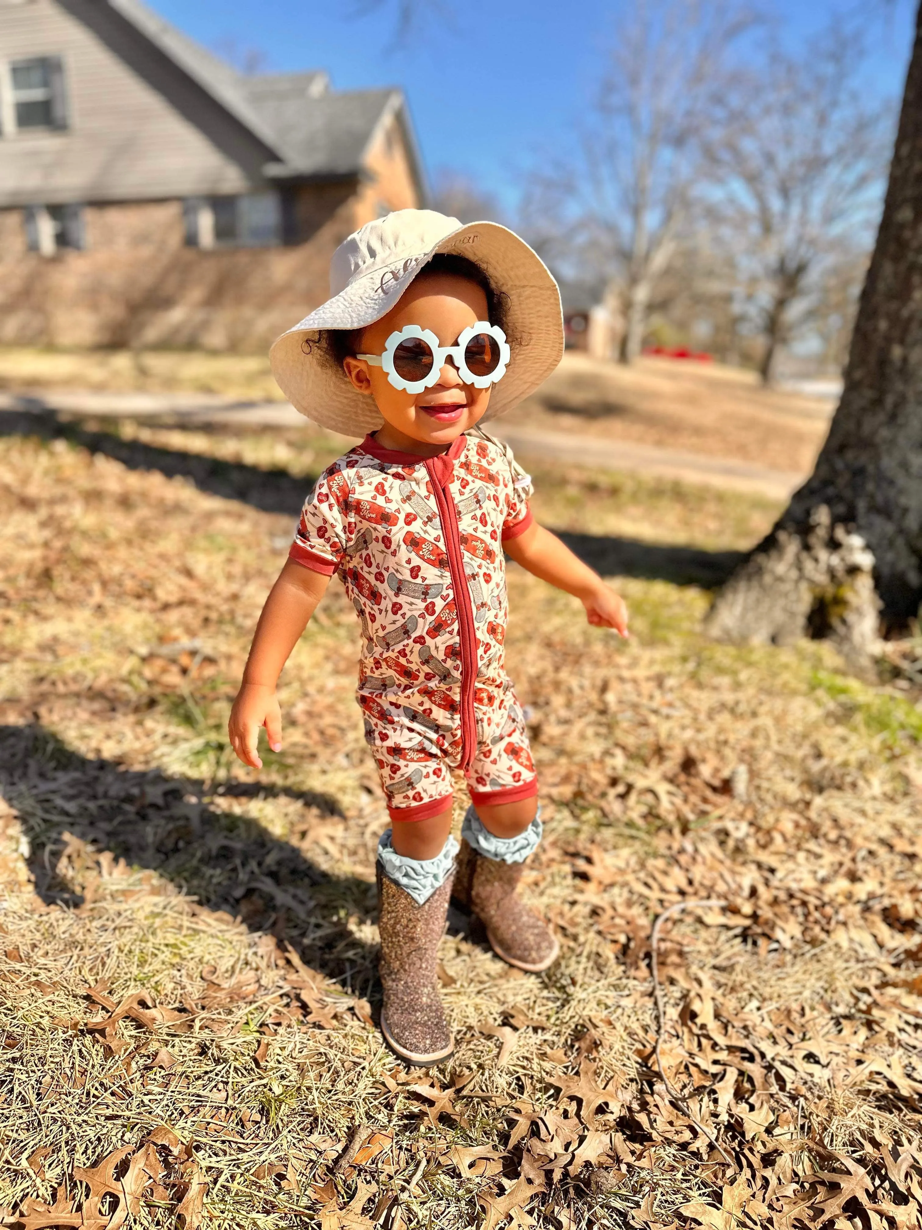 Be Mine Bamboo Shortie Romper