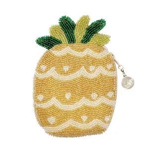 Beaded Coin Purse - Pineapple