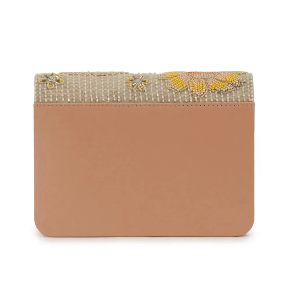 Beaded garden clutch