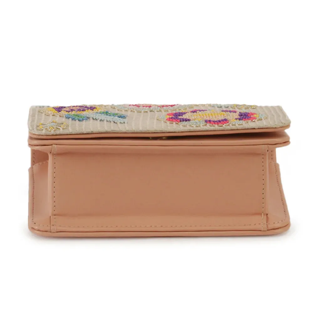 Beaded garden clutch