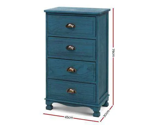 Bedside Table Vintage - Blue