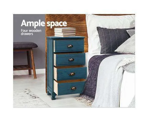 Bedside Table Vintage - Blue