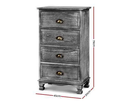 Bedside Table Vintage - Grey