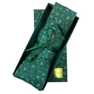 Bijan Green Pure Silk Tie Set