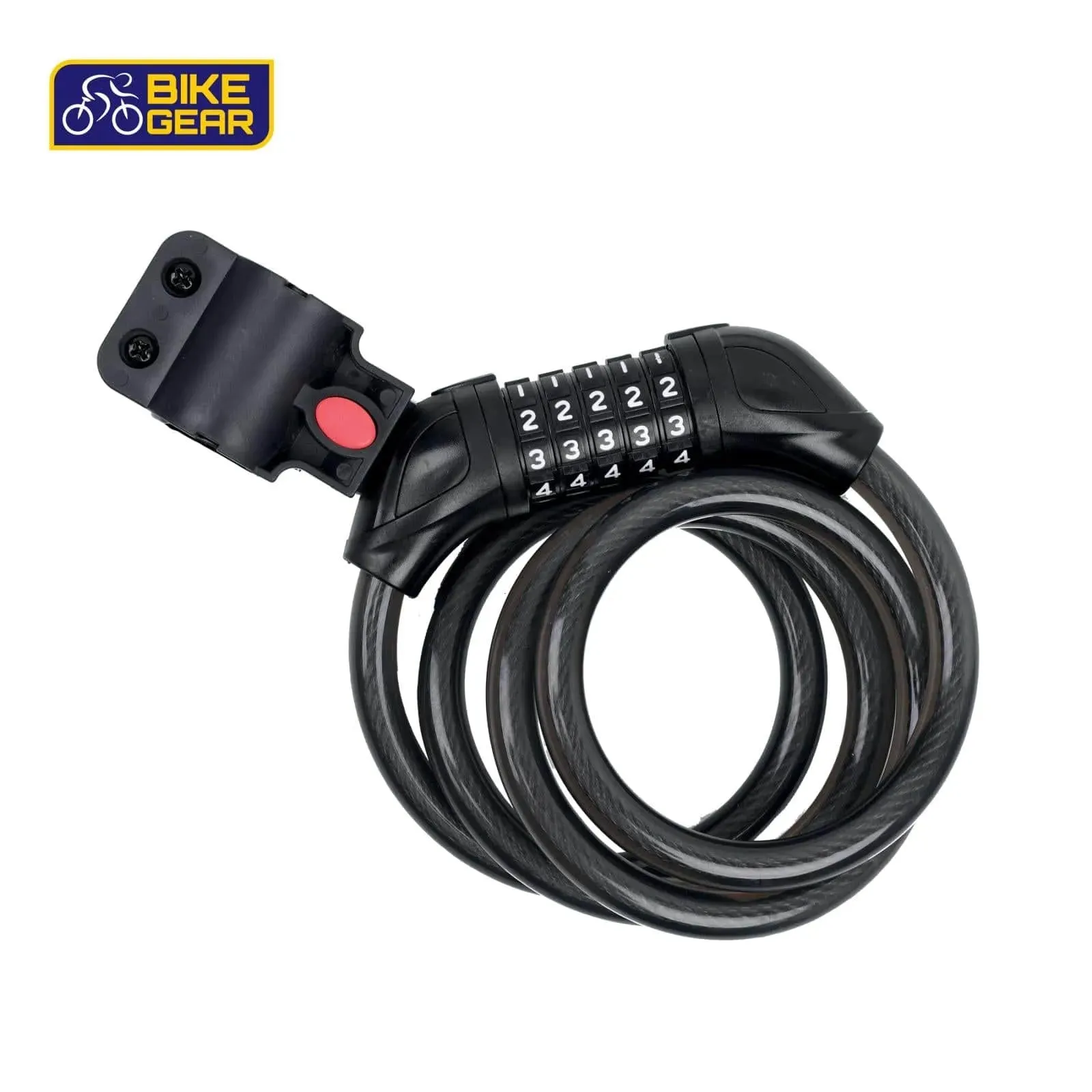 Bike Lock Cable 1.2m Spiral Security TT - 5 Digit Combination