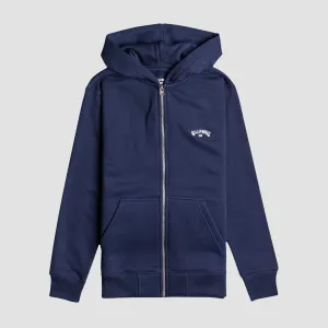 Billabong Arch Zip Hoodie Navy - Kids