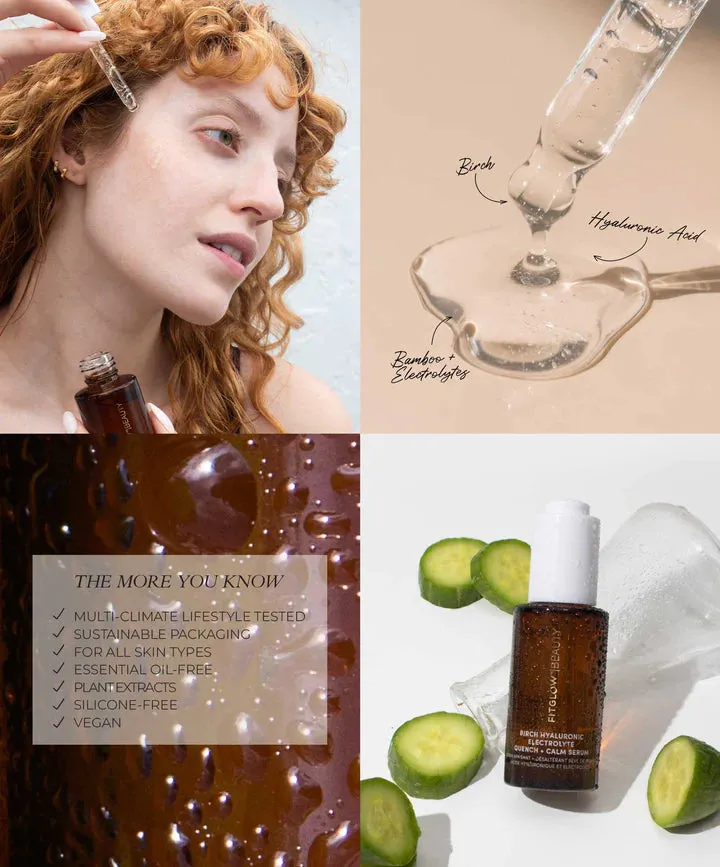 BIRCH HYALURONIC Electrolyte Quench   Calm Serum