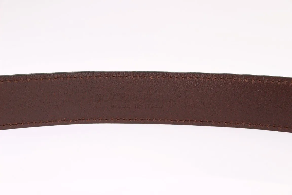Black Brown Leather Belt