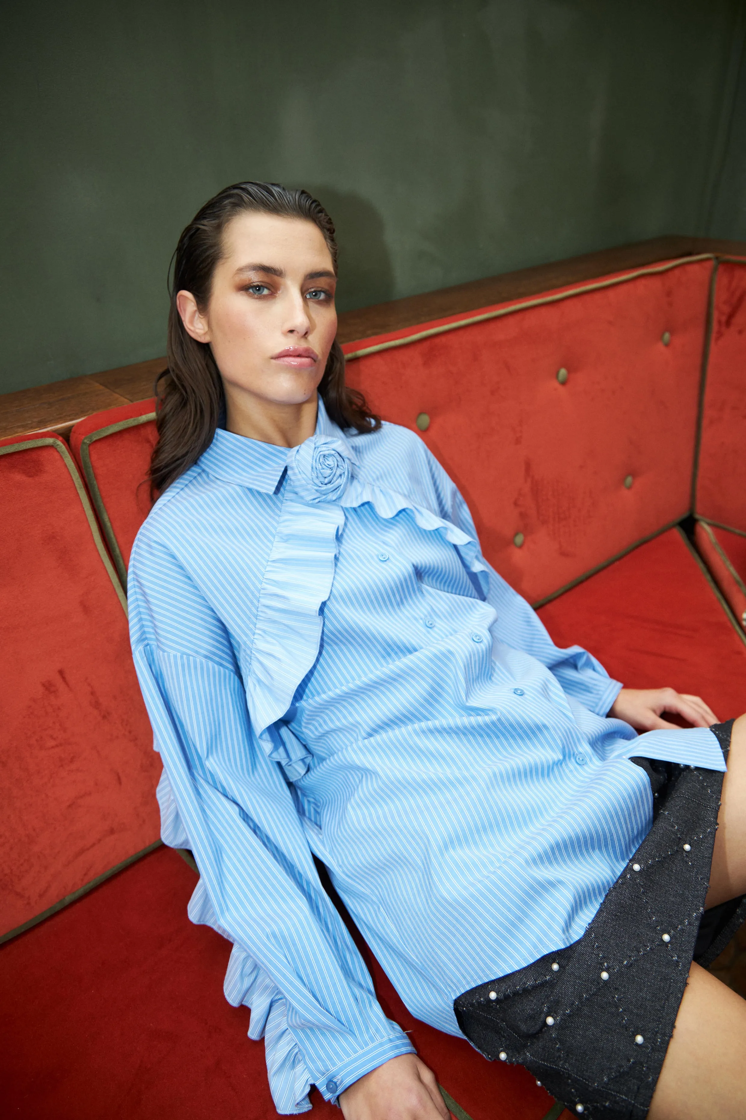 Bloomingcras Shirt - Blue Stripe