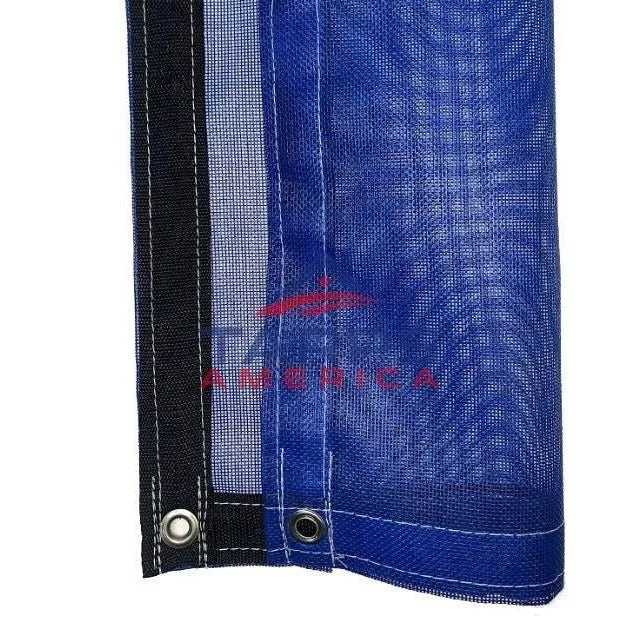 Blue 8 oz. Medium Duty Vinyl Coated Mesh Tarp by ShadeMax®