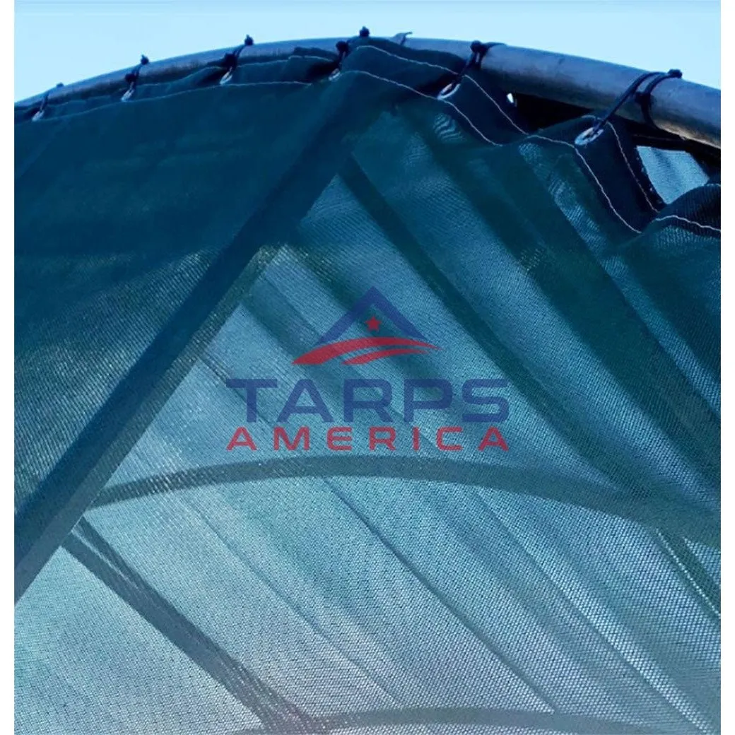 Blue 8 oz. Medium Duty Vinyl Coated Mesh Tarp by ShadeMax®