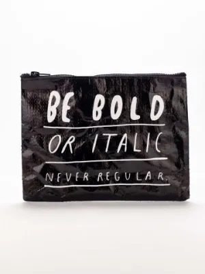 Blue Q Zipper Pouch