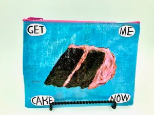 BlueQ "Get Me Cake Now" Zipper Pouch
