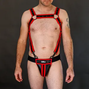 BOLD Harness & Jock Bundle - Red   FREE Socks