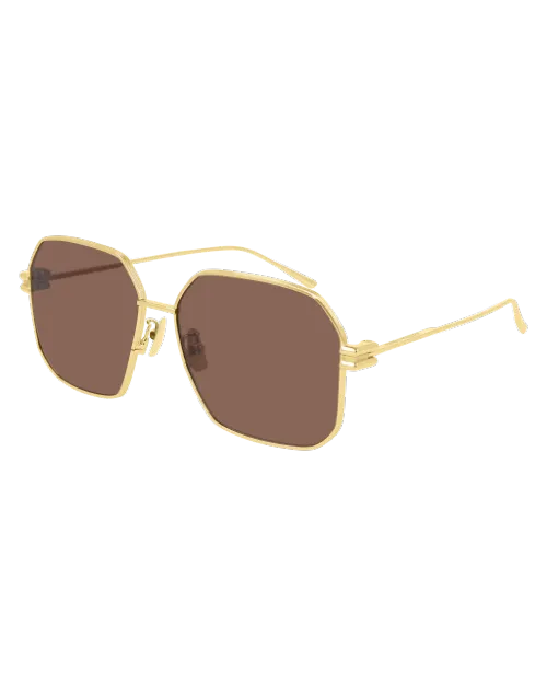 BOTTEGA VENETA | New Classic Unisex Sunglasses | Gold