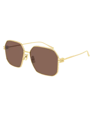 BOTTEGA VENETA | New Classic Unisex Sunglasses | Gold
