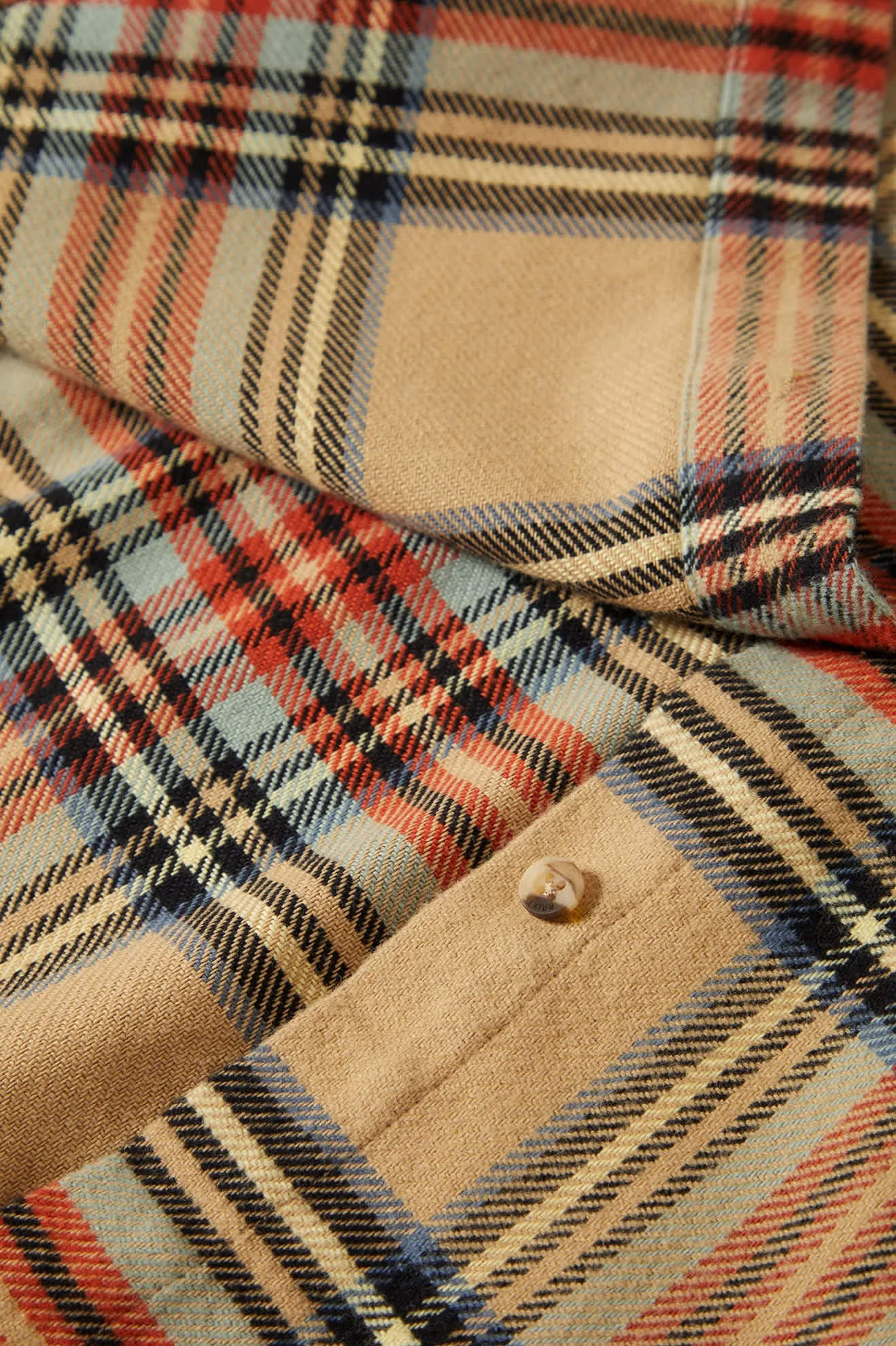 Bowery Women's Classic L/S Flannel - Sand/Burnt Brick/Black Plaid