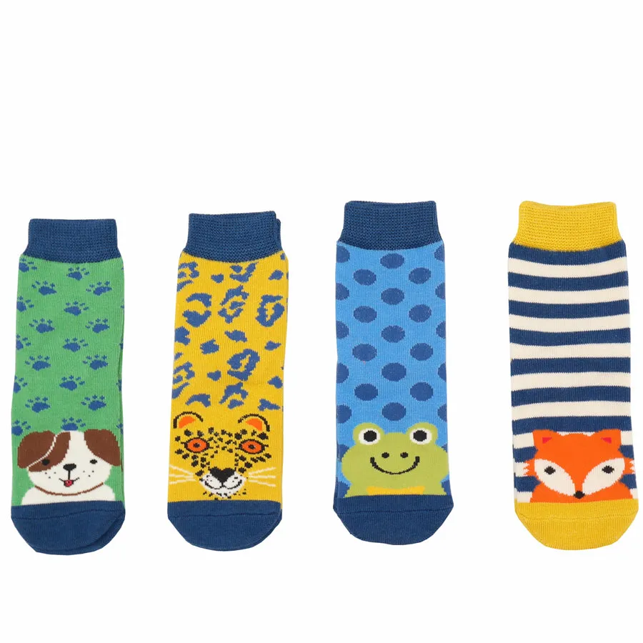 Boys 2-3 Years Animal Bamboo Socks Box by Mr Heron