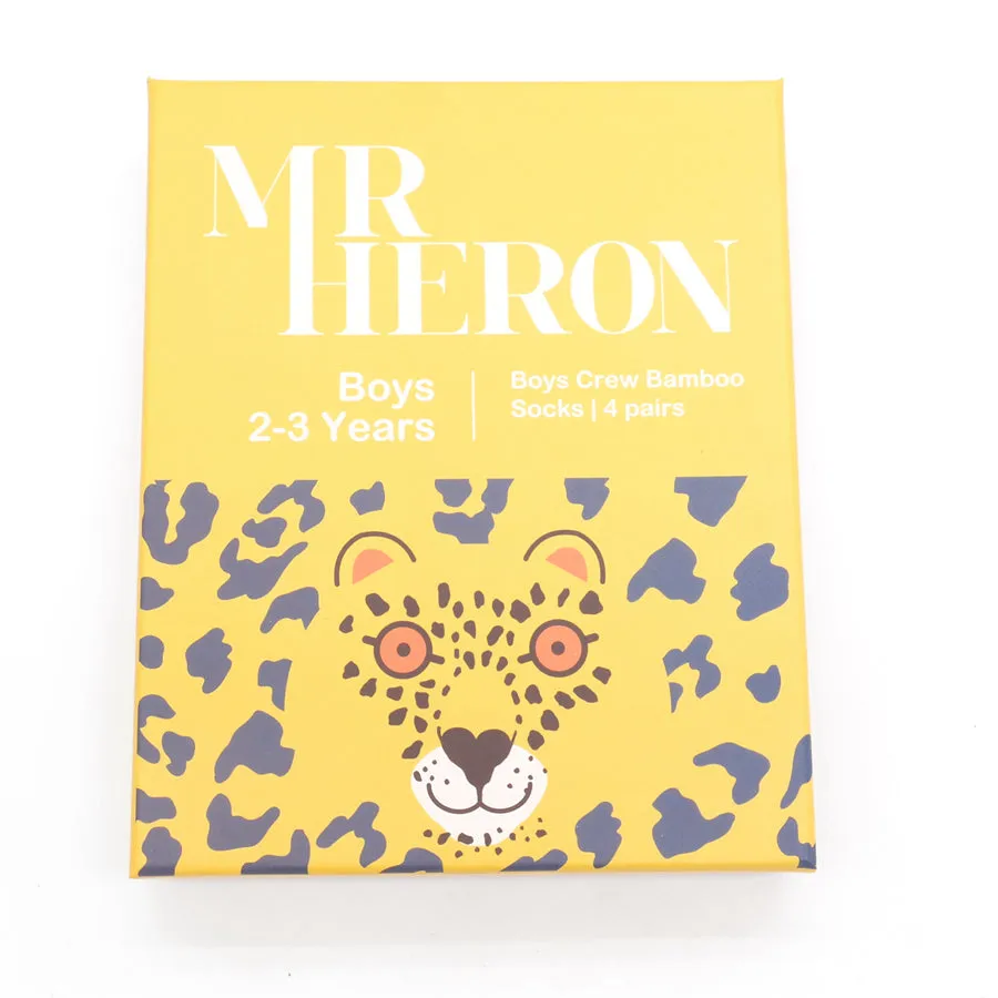 Boys 2-3 Years Animal Bamboo Socks Box by Mr Heron