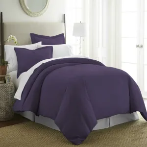 Brand new in package! Premier 3300 Bamboo Comfort 3 Piece Ultra Soft Reversible Duvet Cover set, Fits Queen! Wrinkle, Fade & Stain Resistant! Purple!