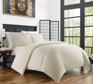 Brand new in package! Premier 3300 Bamboo Comfort Ultra Soft 3 Piece Reversible Duvet Cover set, KING! Wrinkle, Fade & Stain Resistant! Ivory