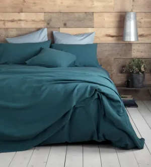 Brand new in package! Premier 3300 Bamboo Comfort Ultra Soft 3 Piece Reversible Duvet Cover set, KING! Wrinkle, Fade & Stain Resistant! Teal!