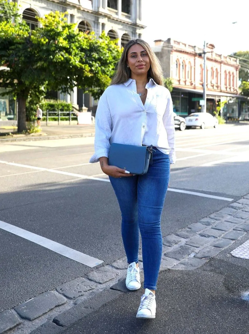 Brit Linen Shirt - Silver