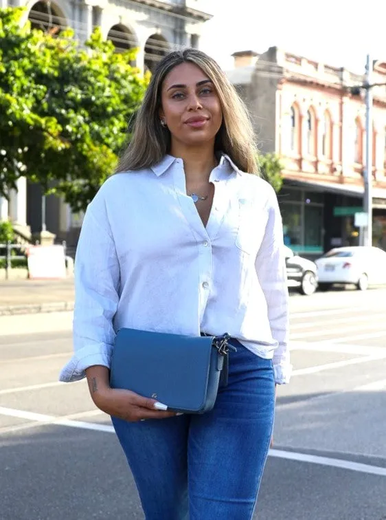 Brit Linen Shirt - Silver