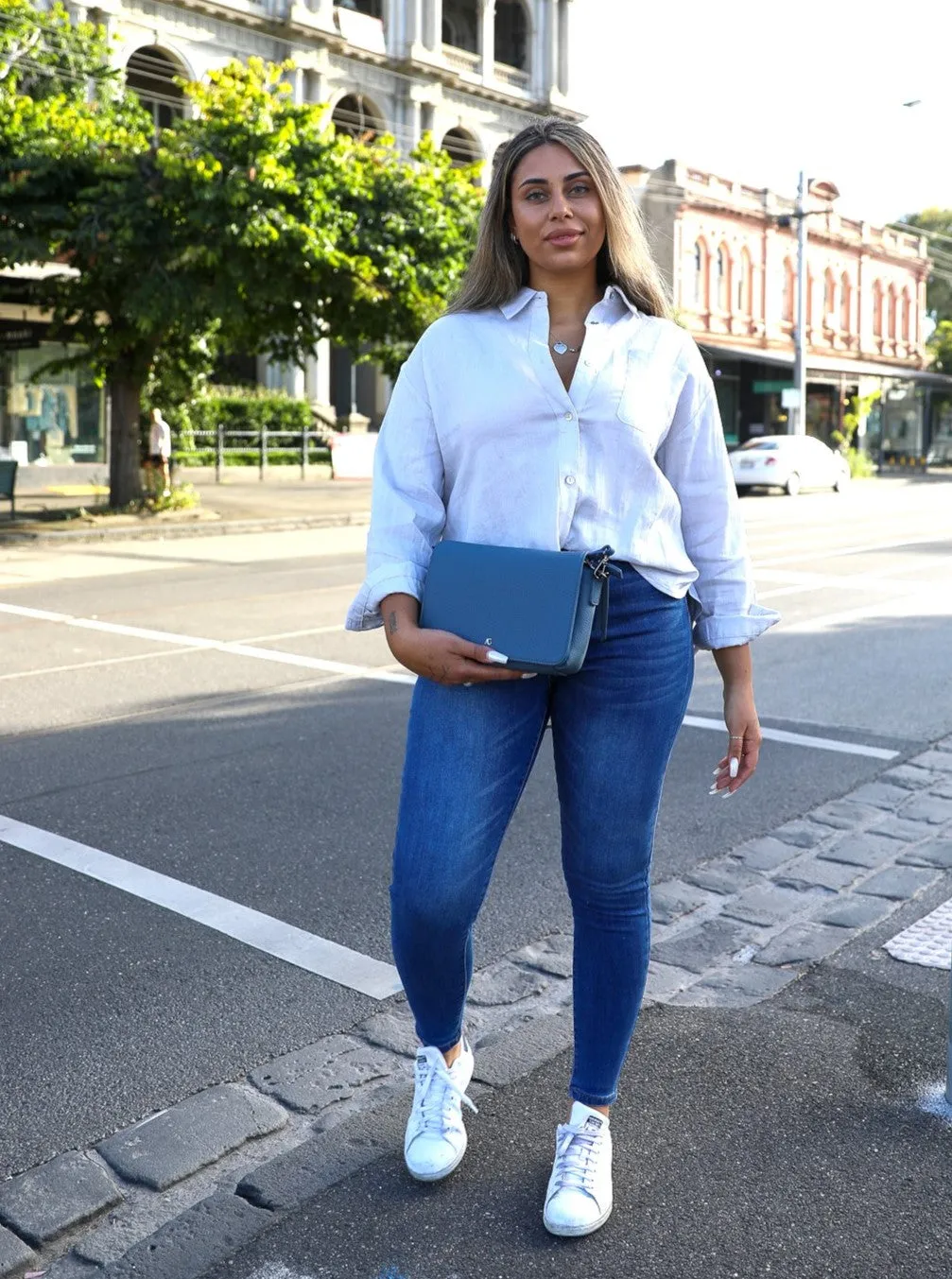 Brit Linen Shirt - Silver