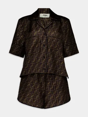 Brown Silk Pyjamas