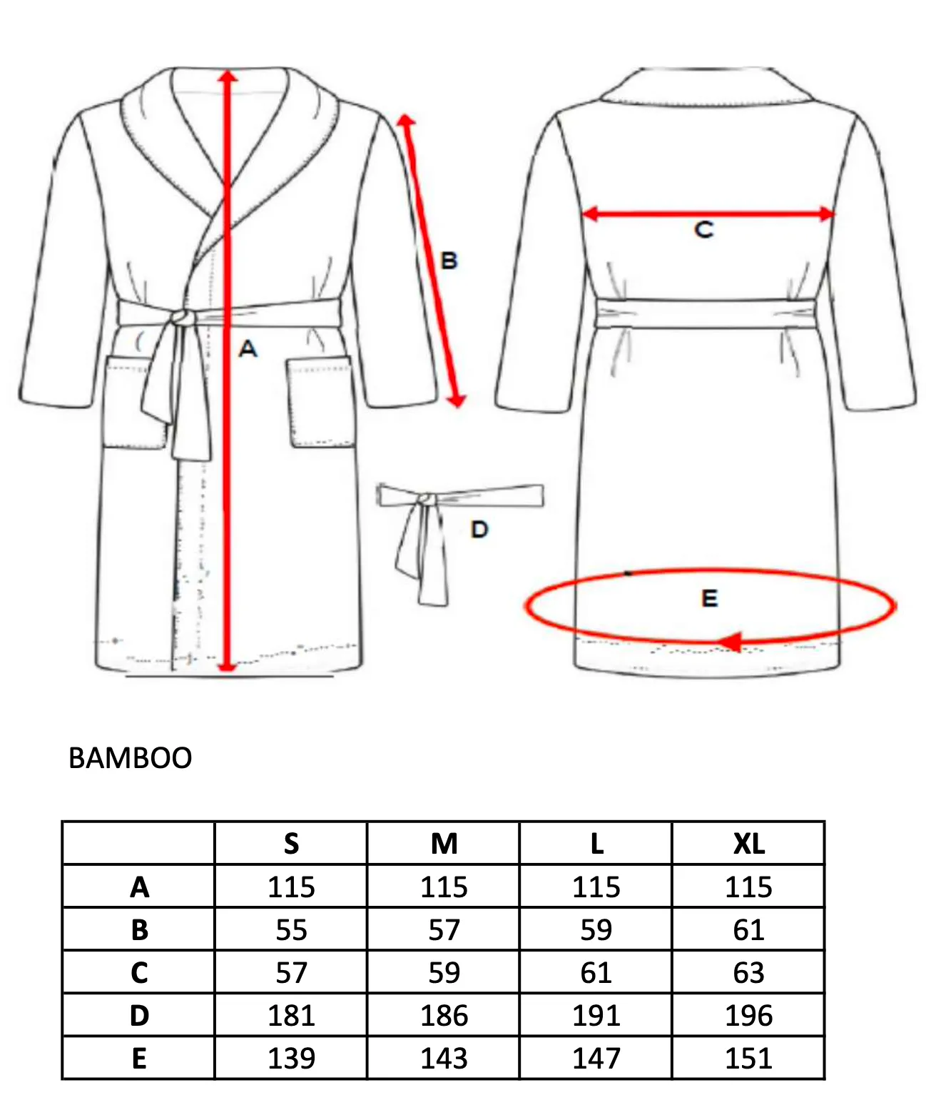 Buckingham Collection Bamboo Bathrobe - Grey