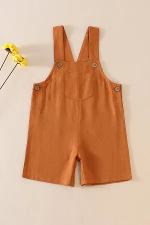 Caramel linen  boy pocket jonjon