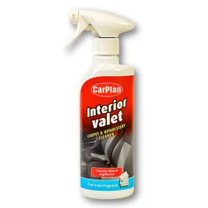 CarPlan Interior Valet Vehicle Carpet & Upholstery Cleaner 600ml