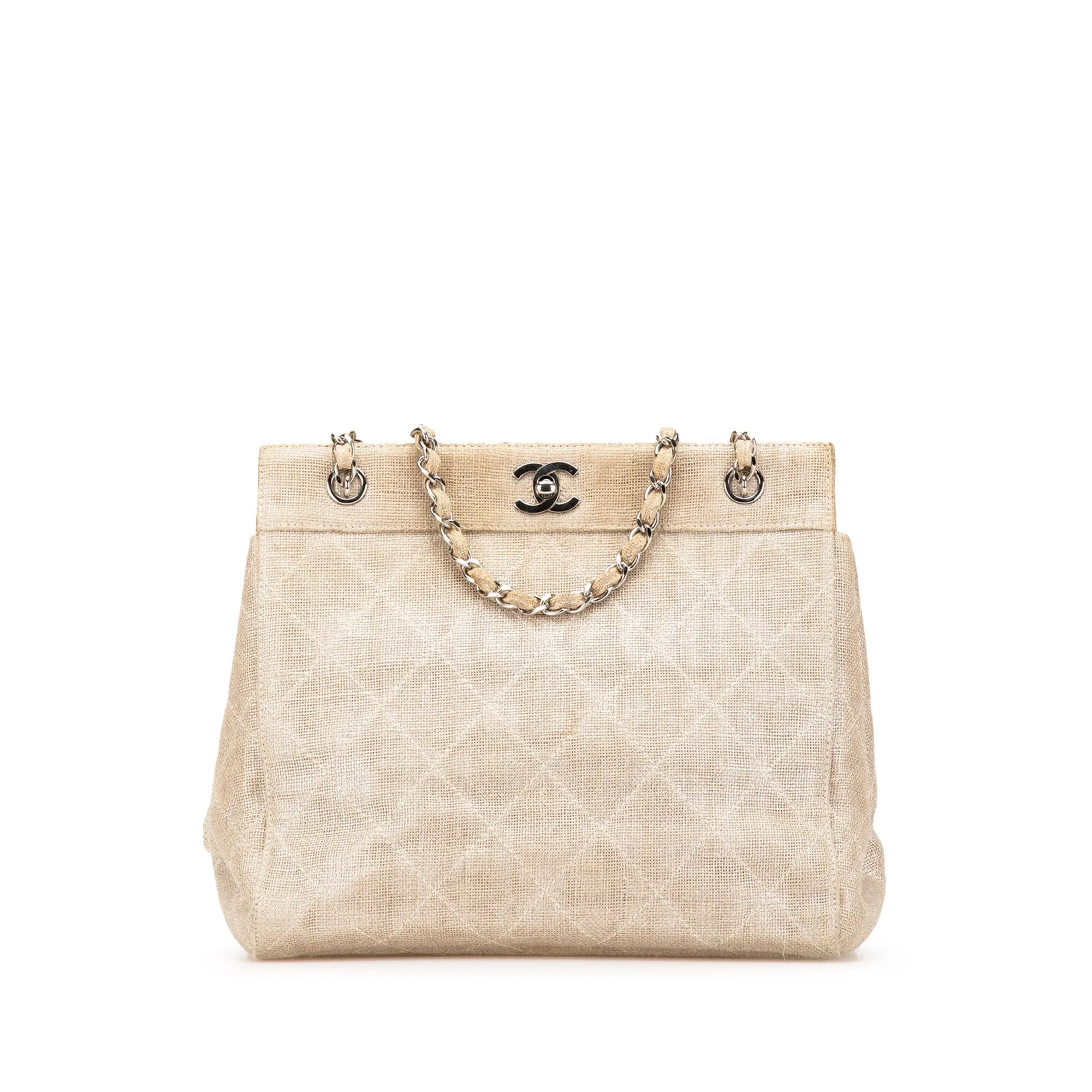 CC Stitched Linen Chain Tote