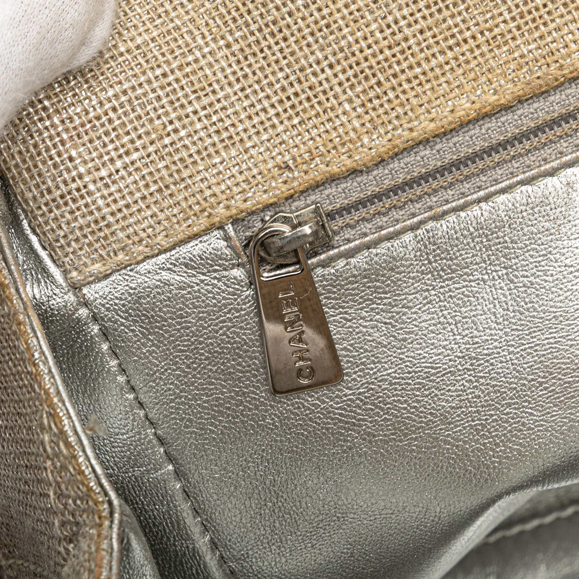 CC Stitched Linen Chain Tote