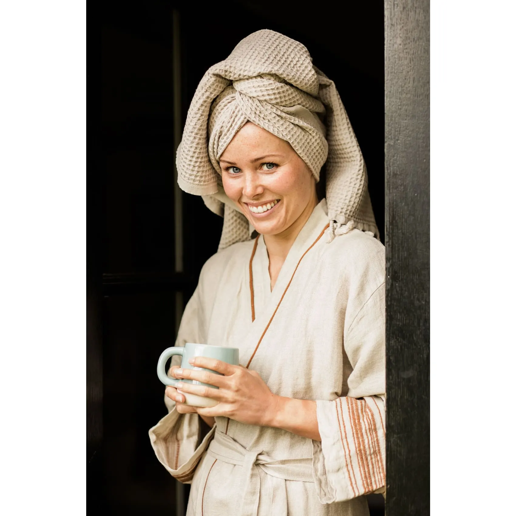 Ceren Linen Lounge Gowns