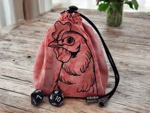 Chicken dice bag, TTRPG