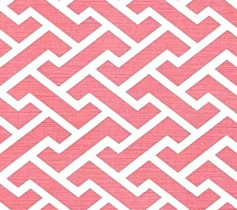 China Seas Fabric: Aga Reverse - Custom Watermelon on Tinted Belgian Linen / Cotton