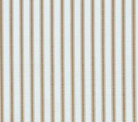 China Seas Fabric: Chapelle Stripe - Custom Camel on Tinted Belgian Linen / Cotton