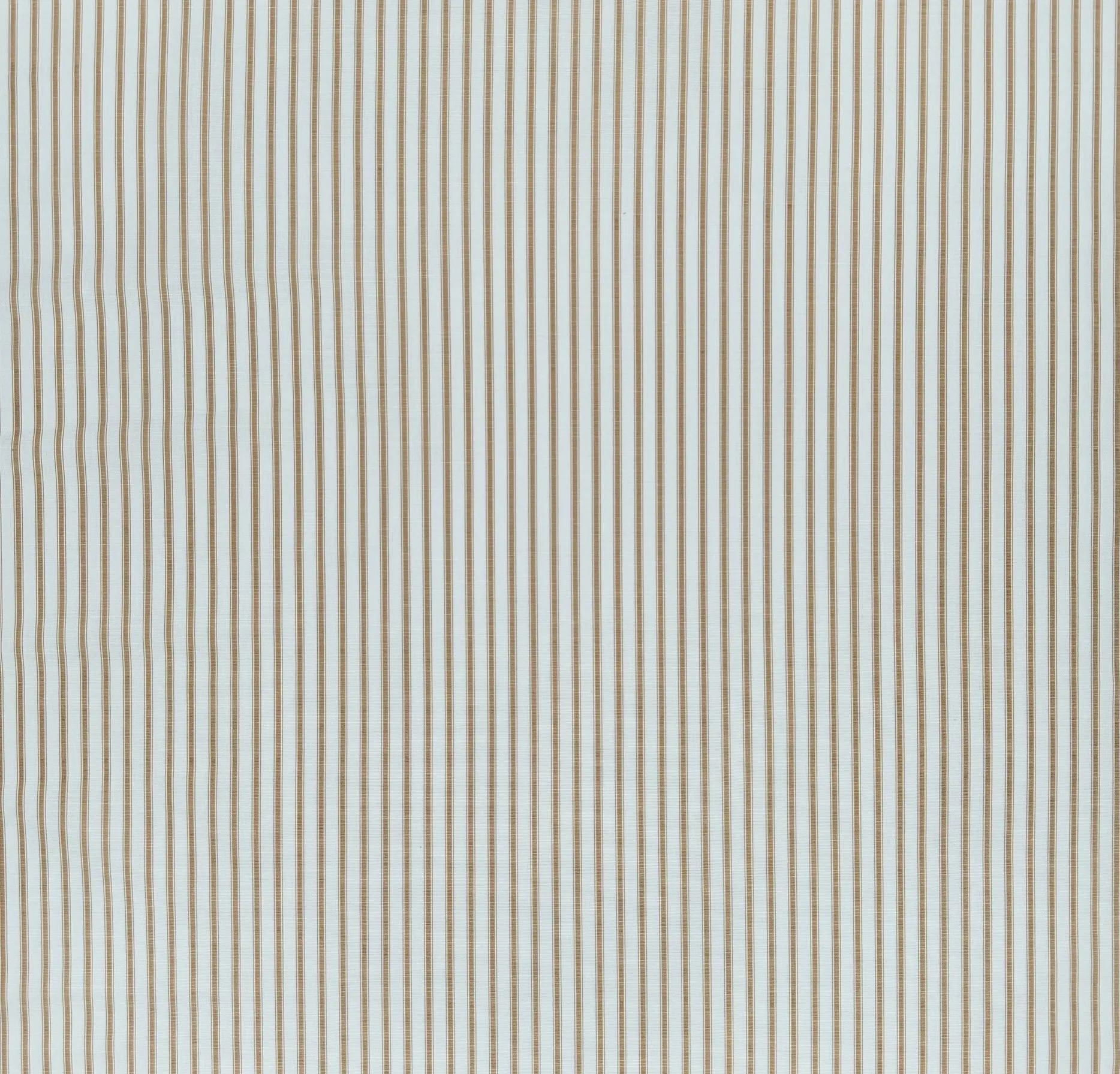 China Seas Fabric: Chapelle Stripe - Custom Camel on Tinted Belgian Linen / Cotton
