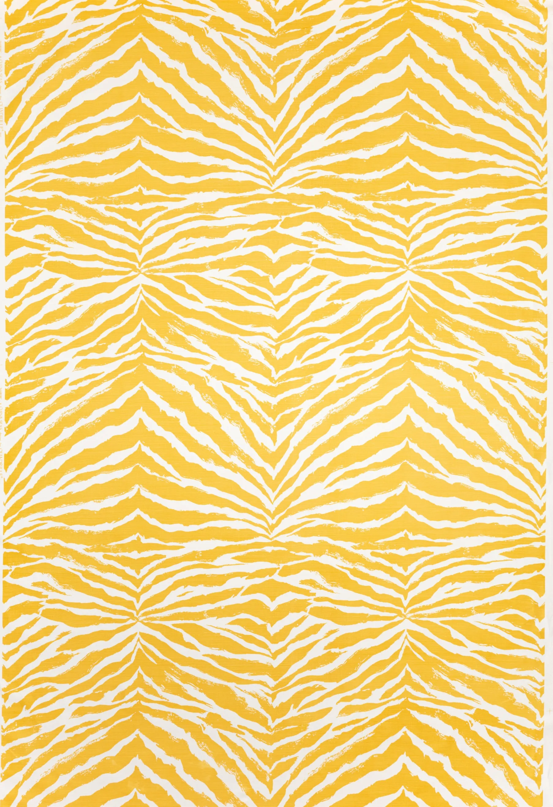 China Seas Fabric: Nairobi - Custom Inca Gold on White Belgian Linen / Cotton