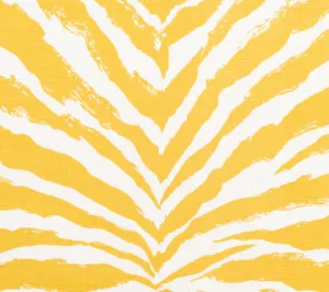 China Seas Fabric: Nairobi - Custom Inca Gold on White Belgian Linen / Cotton