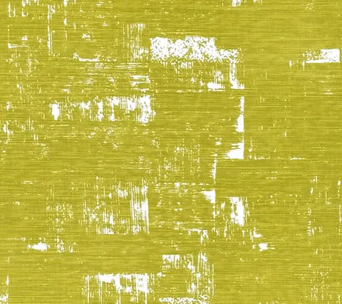 China Seas Fabric: New Shadows - Custom New Jungle Green on White Belgian Linen / Cotton