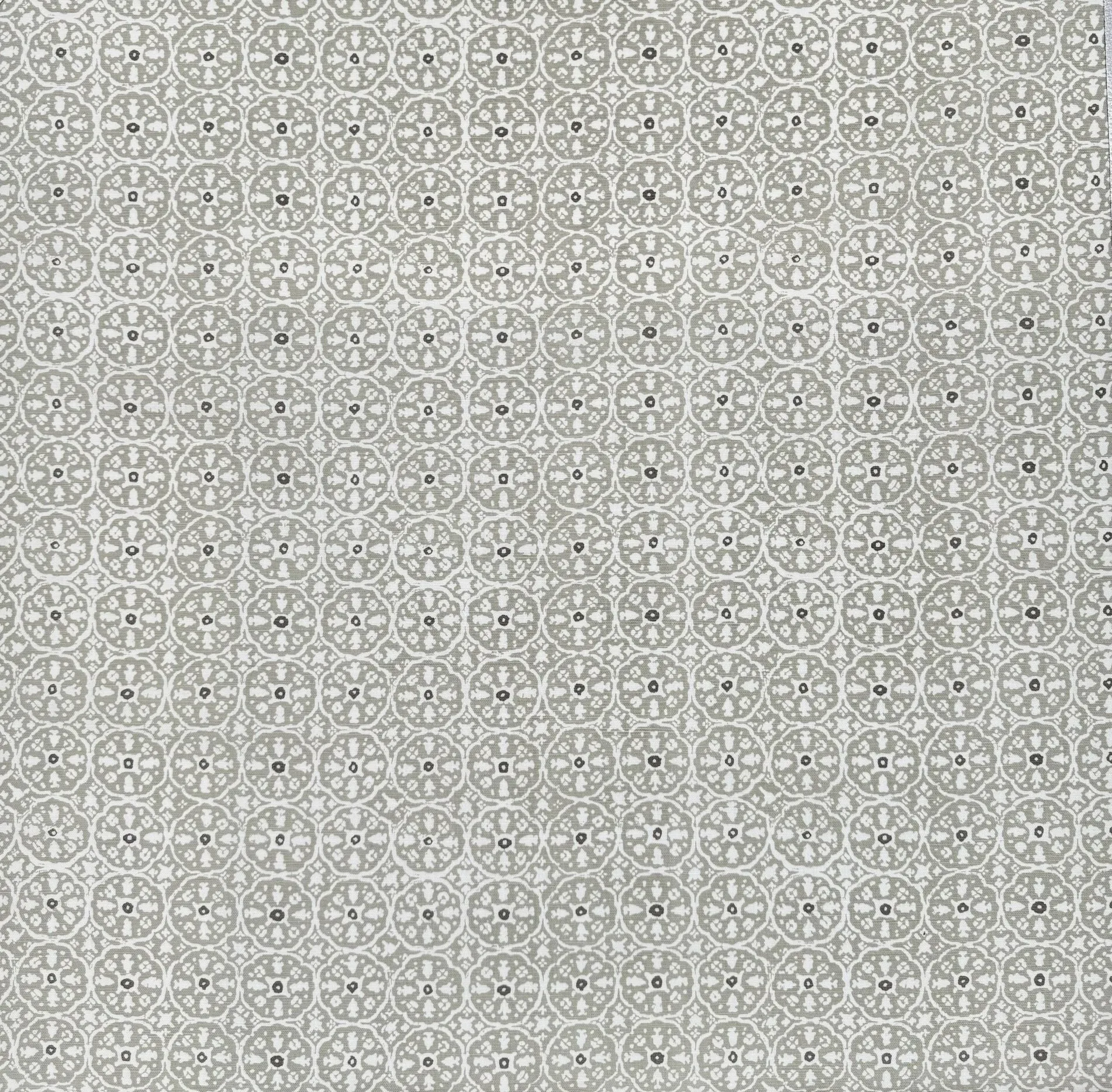 China Seas Fabric: Nitik II - Custom Agate / Slate on Light-Tint Belgian Linen / Cotton